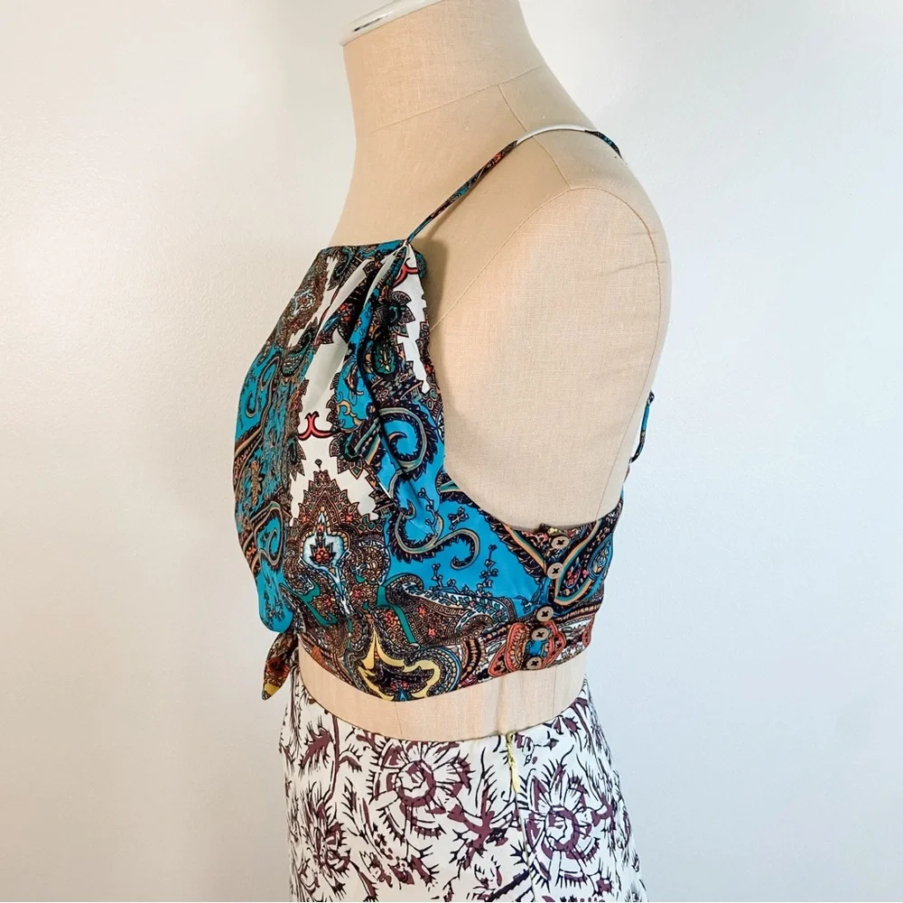 Free People Ingrid Midi Dress in Daylight Combo